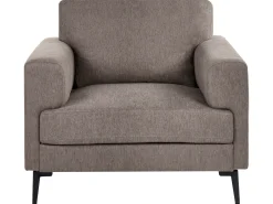 Set da salotto 6 posti LOUSTO Tessuto Marrone
