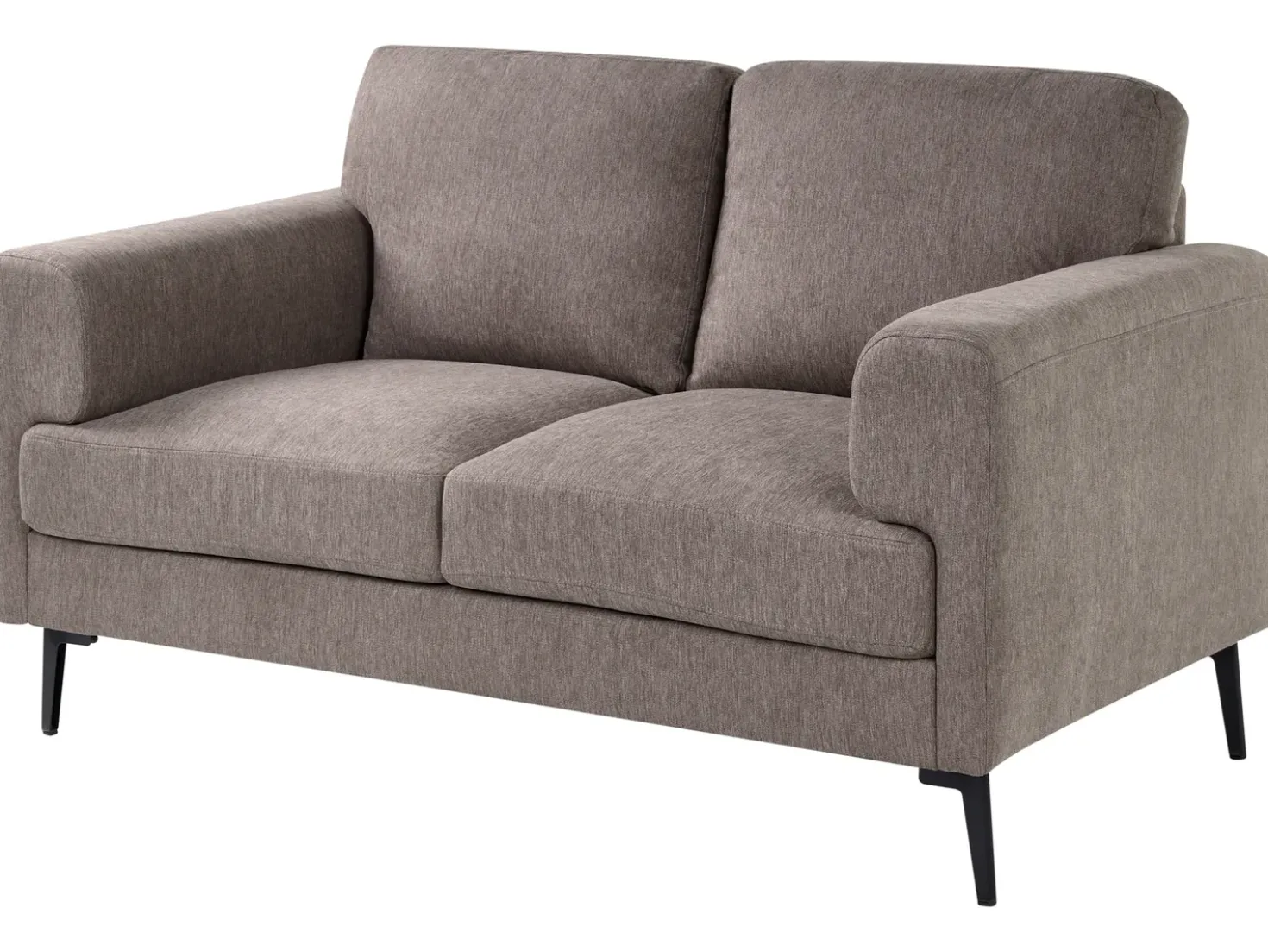 Set da salotto 6 posti LOUSTO Tessuto Marrone