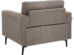 Set da salotto 6 posti LOUSTO Tessuto Marrone