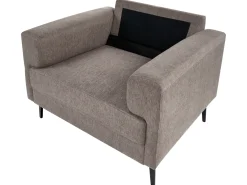 Set da salotto 6 posti LOUSTO Tessuto Marrone