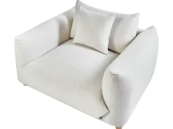 Set da salotto 5 posti LUVOS Tessuto Bianco sporco