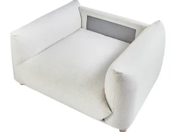 Set da salotto 5 posti LUVOS Tessuto Bianco sporco