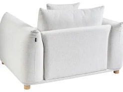 Set da salotto 5 posti LUVOS Tessuto Bianco sporco
