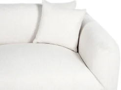 Set da salotto 5 posti LUVOS Tessuto Bianco sporco
