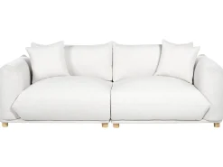 Set da salotto 5 posti LUVOS Tessuto Bianco sporco