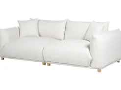 Set da salotto 5 posti LUVOS Tessuto Bianco sporco