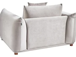 Set da salotto 5 posti LUVOS Velluto Tortora
