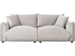 Set da salotto 5 posti LUVOS Velluto Tortora