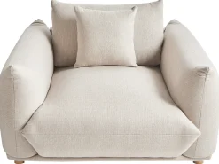 Set da salotto 5 posti LUVOS Tessuto Beige chiaro