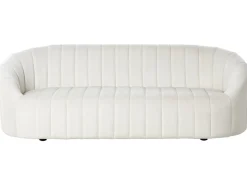 Set da salotto 6 posti MALUNG Velluto Bianco sporco