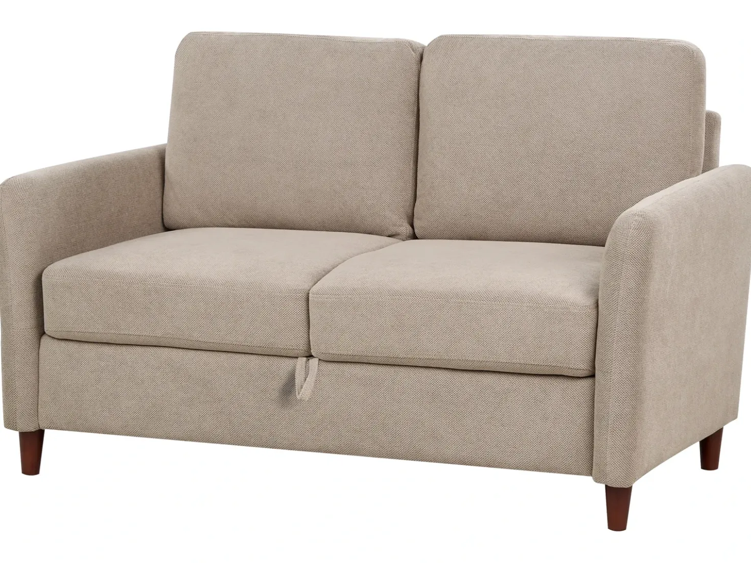 Set da salotto 5 posti MARE Tessuto Tortora con contenitore
