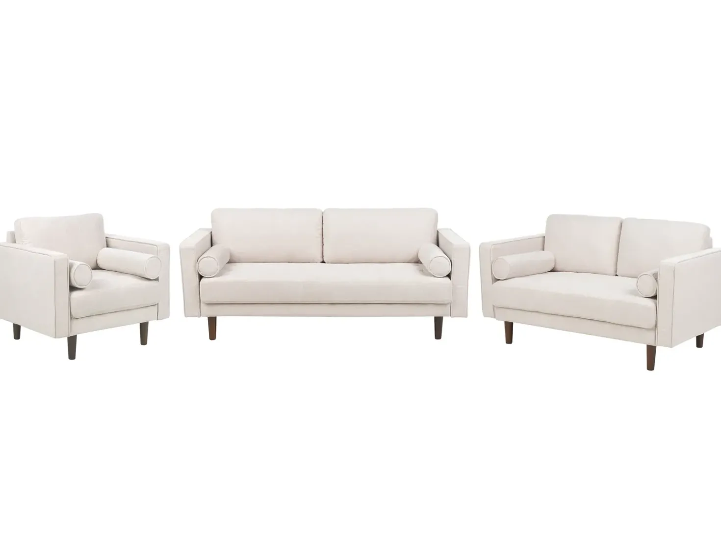 Set da salotto 6 posti NURMO Tessuto Beige chiaro