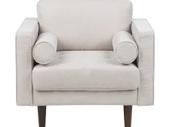 Set da salotto 3 posti NURMO Tessuto Beige chiaro