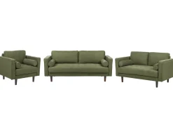 Set da salotto 6 posti NURMO Tessuto Verde scuro