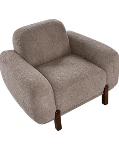 Set da salotto 4 posti ODNES Bouclé Tortora