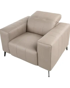 Set da salotto 6 posti OMMEL Tessuto Tortora