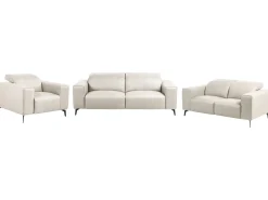 Set da salotto 6 posti OMMEL Tessuto Beige chiaro