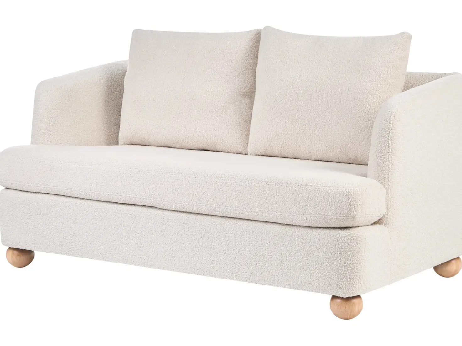 Set da salotto 6 posti RATTVIK Bouclé Bianco sporco
