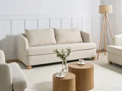 Set da salotto 6 posti RATTVIK Bouclé Bianco sporco