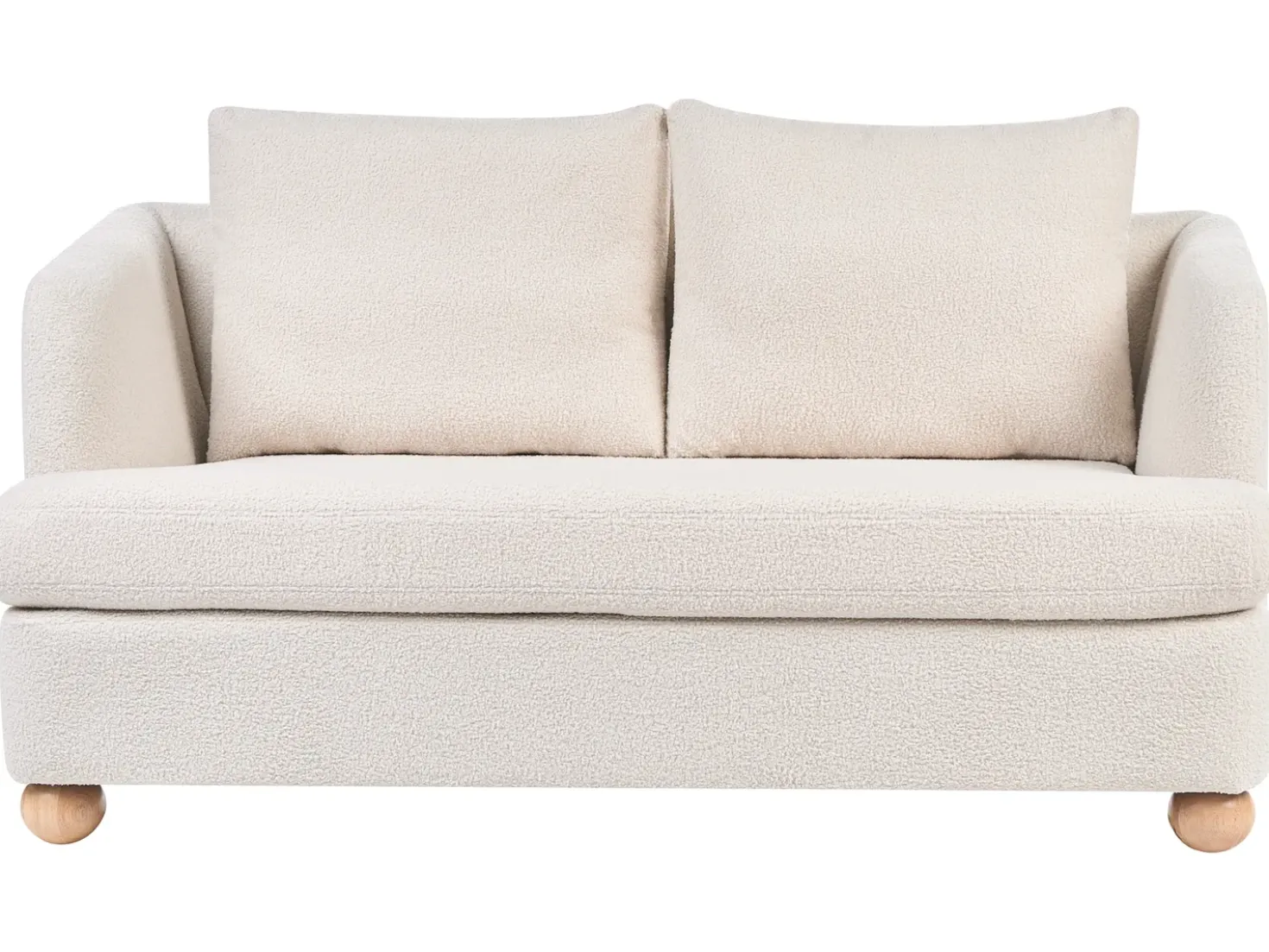 Set da salotto 6 posti RATTVIK Bouclé Bianco sporco