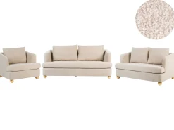 Set da salotto 6 posti RATTVIK Bouclé Beige