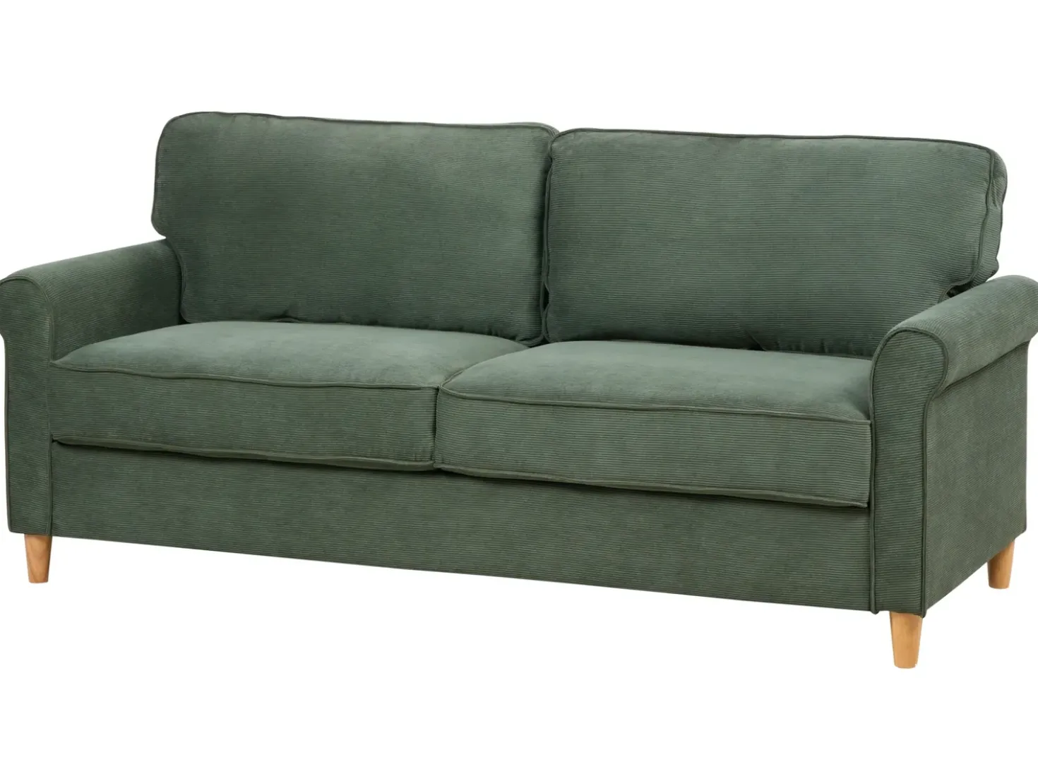 Set da salotto 5 posti RONNEBY Velluto a coste Verde scuro