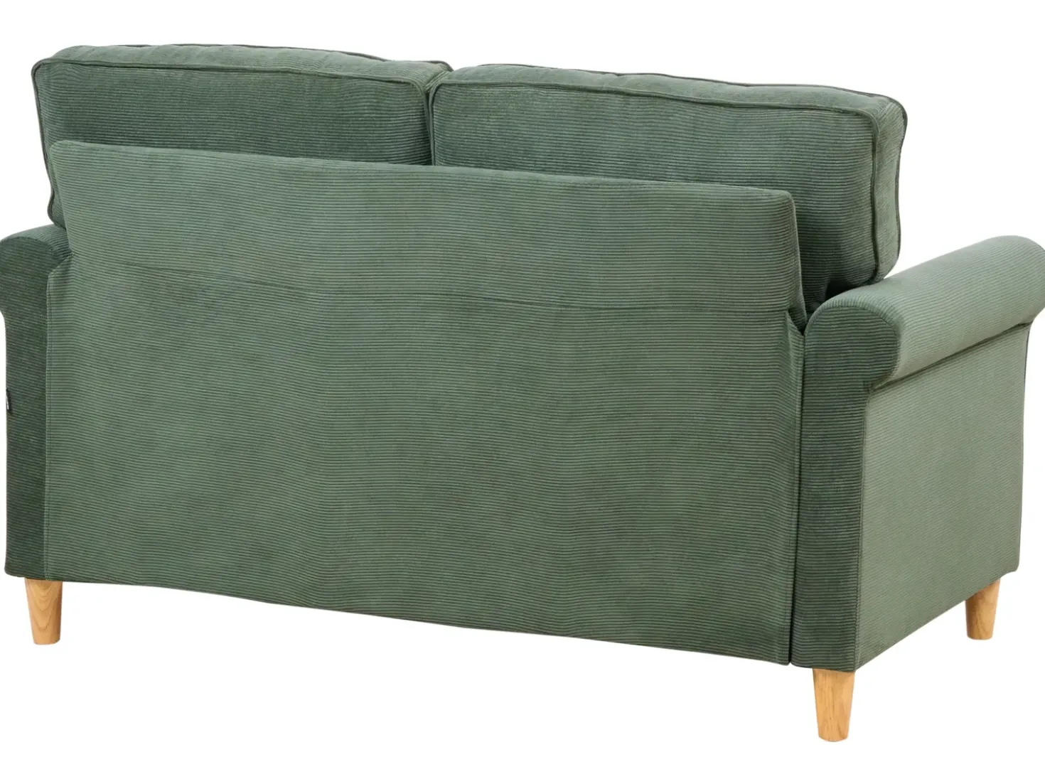 Set da salotto 5 posti RONNEBY Velluto a coste Verde scuro