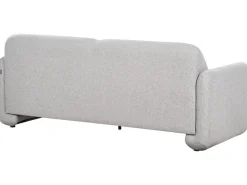 Set da salotto 4 posti SALAND Tessuto Grigio