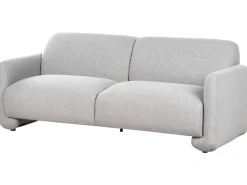 Set da salotto 4 posti SALAND Tessuto Grigio