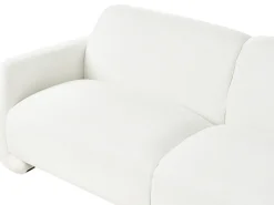 Set da salotto 4 posti SALAND Tessuto Bianco