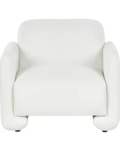 Set da salotto 4 posti SALAND Tessuto Bianco