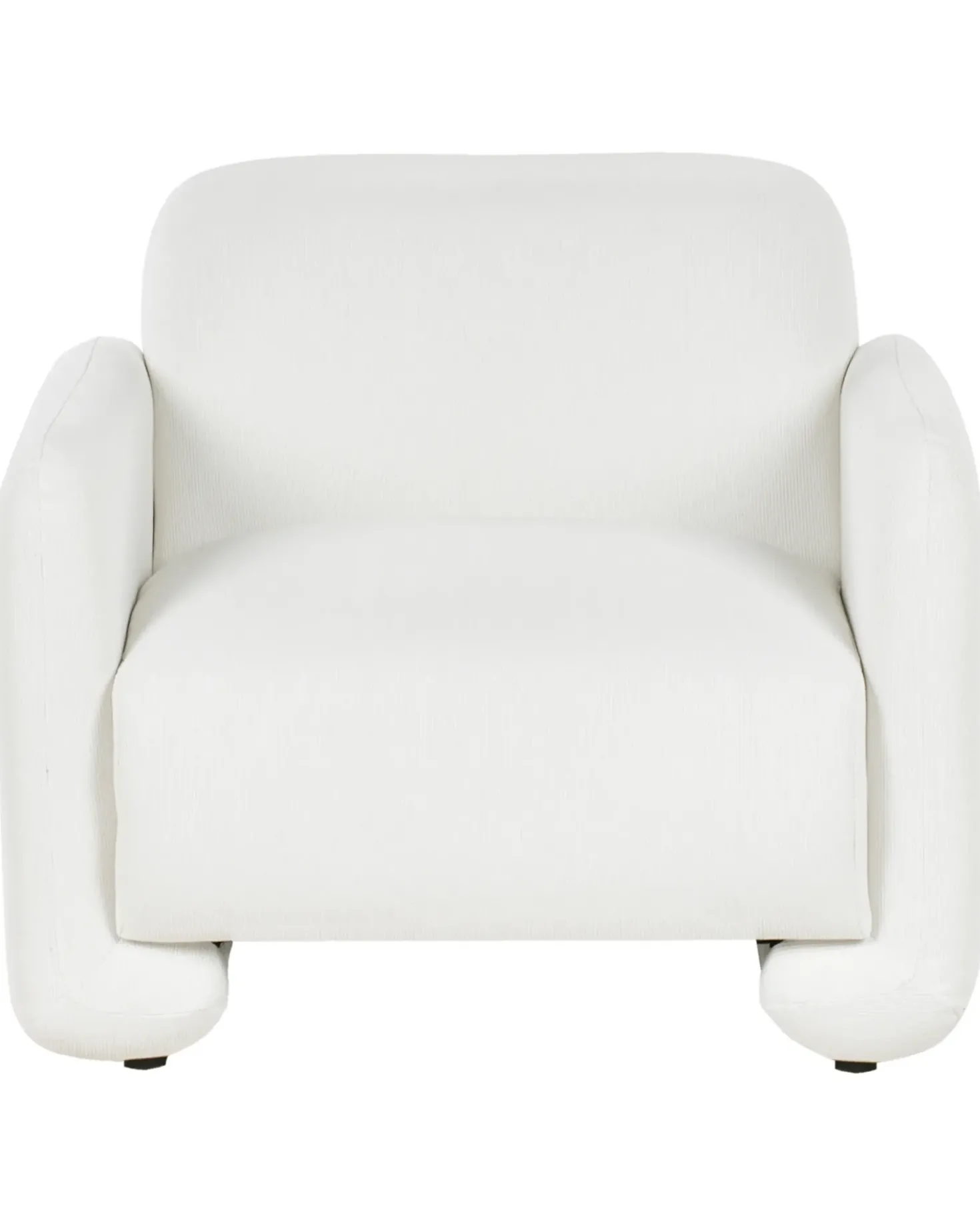 Set da salotto 4 posti SALAND Tessuto Bianco