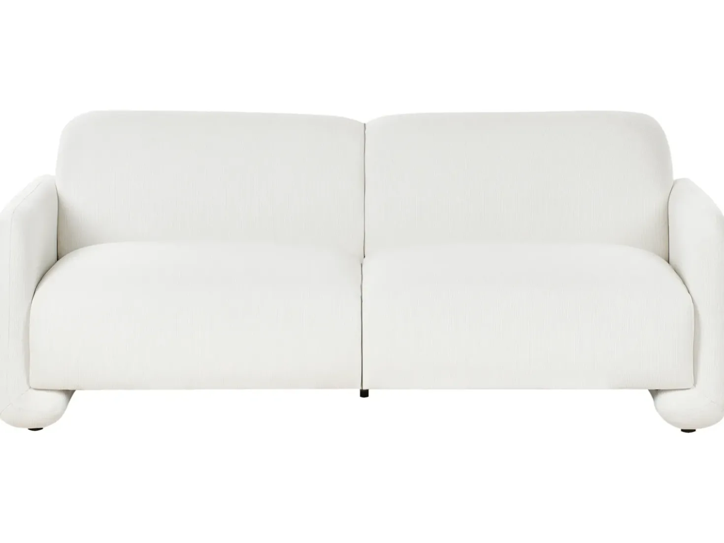 Set da salotto 4 posti SALAND Tessuto Bianco