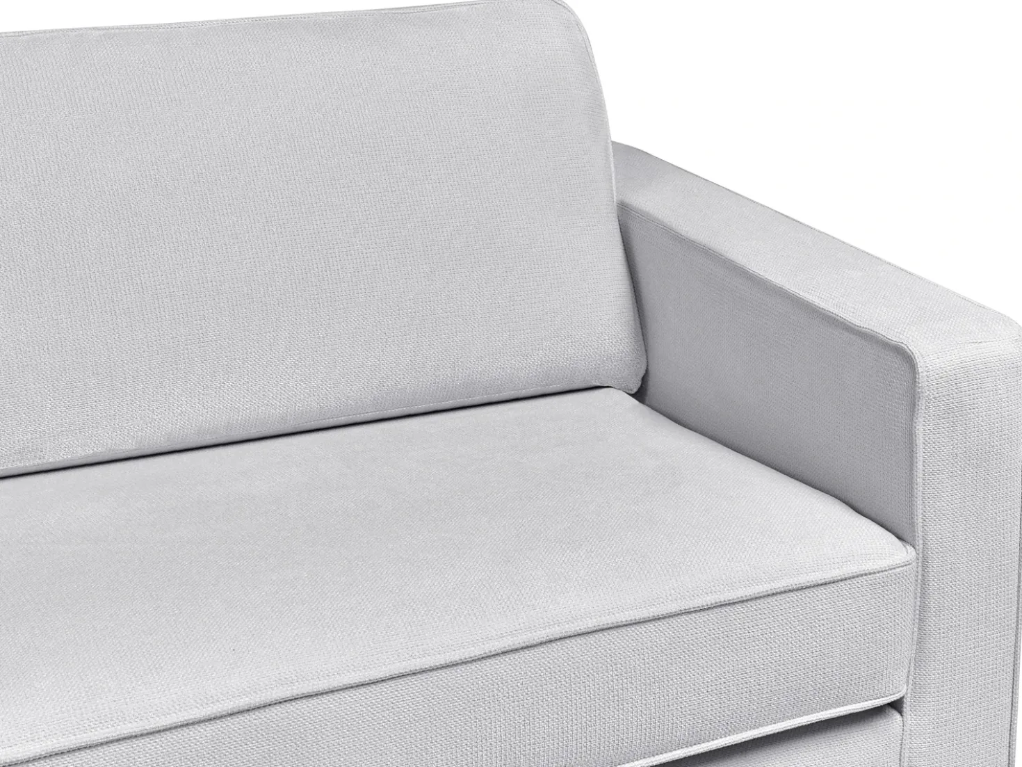 Set da salotto 4 posti SAVALEN Tessuto Grigio chiaro