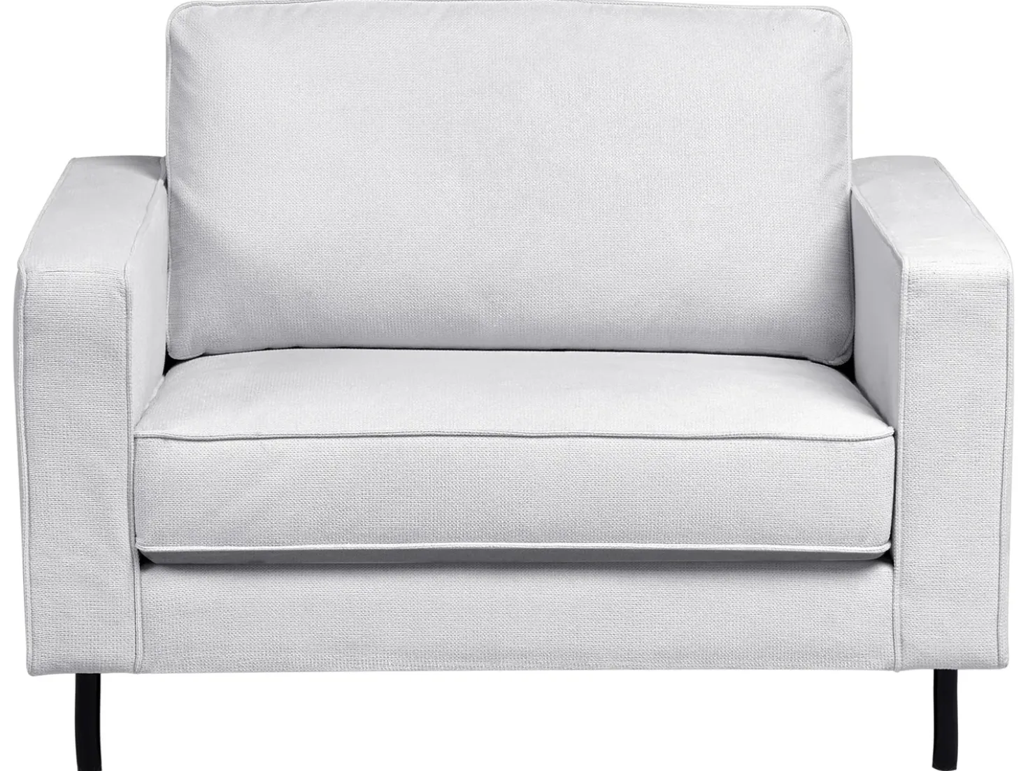 Set da salotto 4 posti SAVALEN Tessuto Grigio chiaro