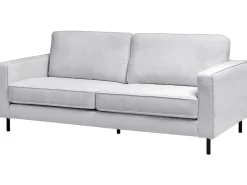 Set da salotto 4 posti SAVALEN Tessuto Grigio chiaro