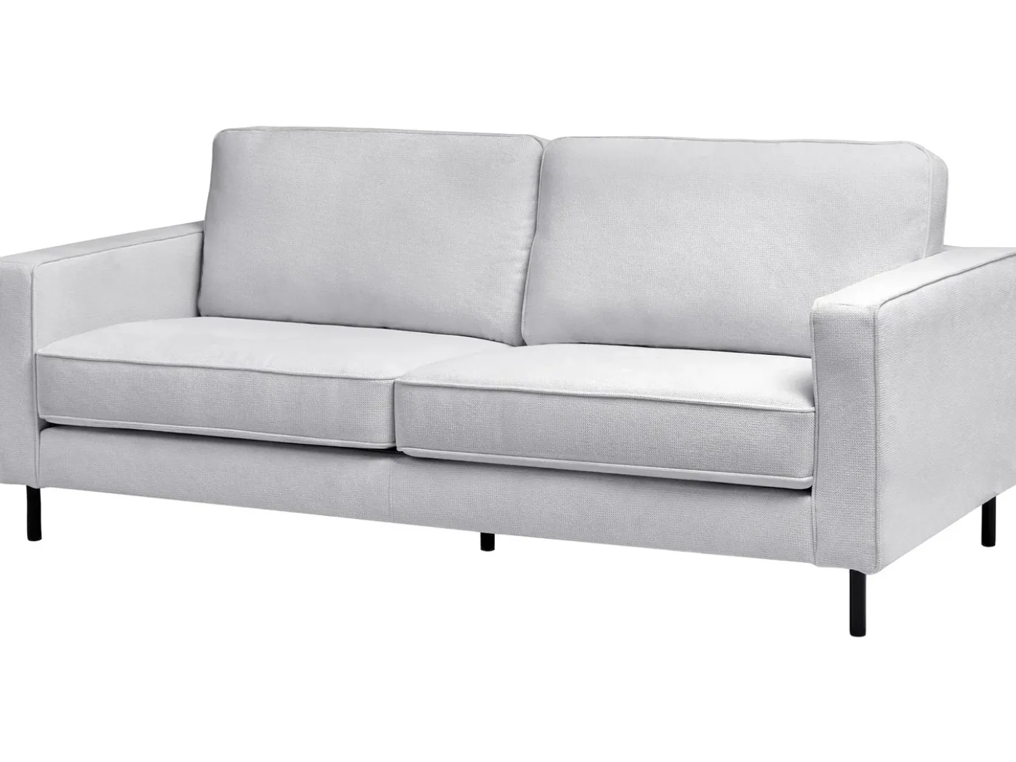 Set da salotto 4 posti SAVALEN Tessuto Grigio chiaro