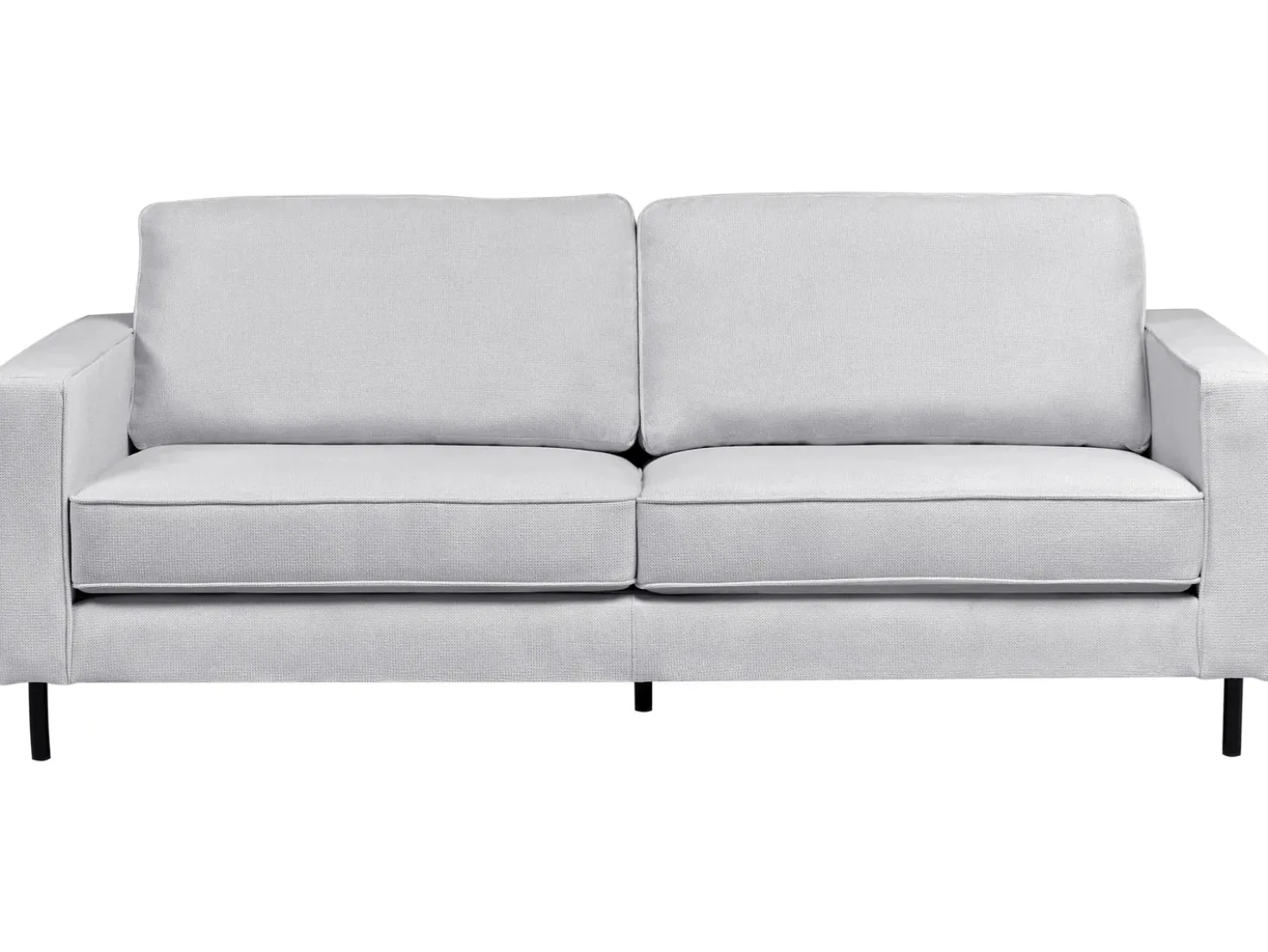 Set da salotto 4 posti SAVALEN Tessuto Grigio chiaro