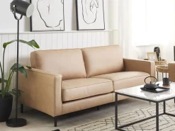 Set da salotto 4 posti SAVALEN Pelle sintetica Beige