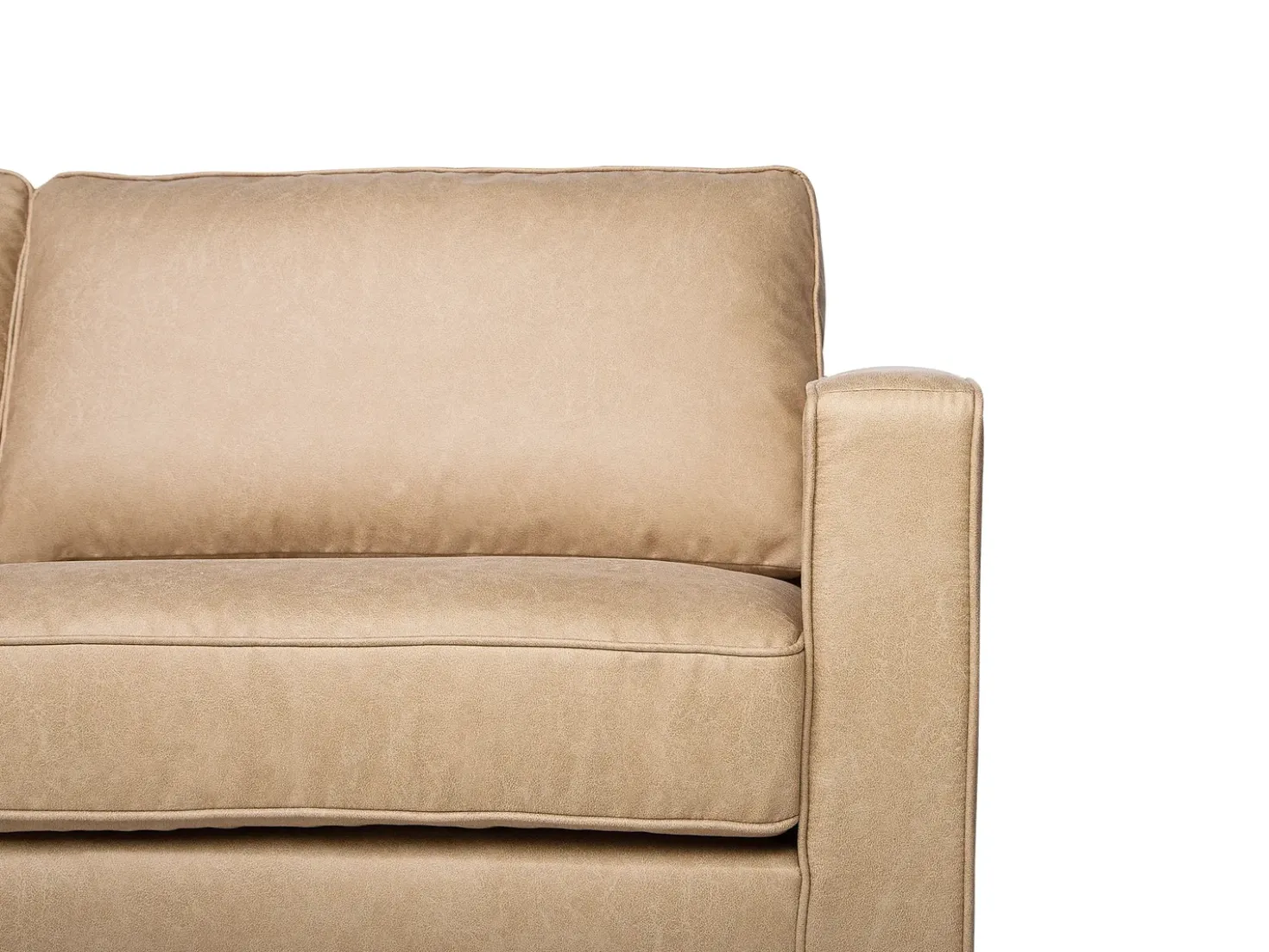 Set da salotto 4 posti SAVALEN Pelle sintetica Beige