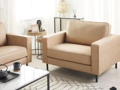 Set da salotto 4 posti SAVALEN Pelle sintetica Beige