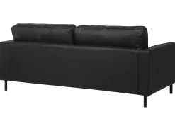 Set da salotto 4 posti SAVALEN Pelle naturale Nero