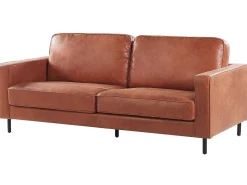 Set da salotto 4 posti SAVALEN Pelle sintetica Marrone dorato