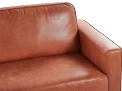 Set da salotto 4 posti SAVALEN Pelle sintetica Marrone dorato