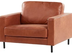 Set da salotto 4 posti SAVALEN Pelle sintetica Marrone dorato