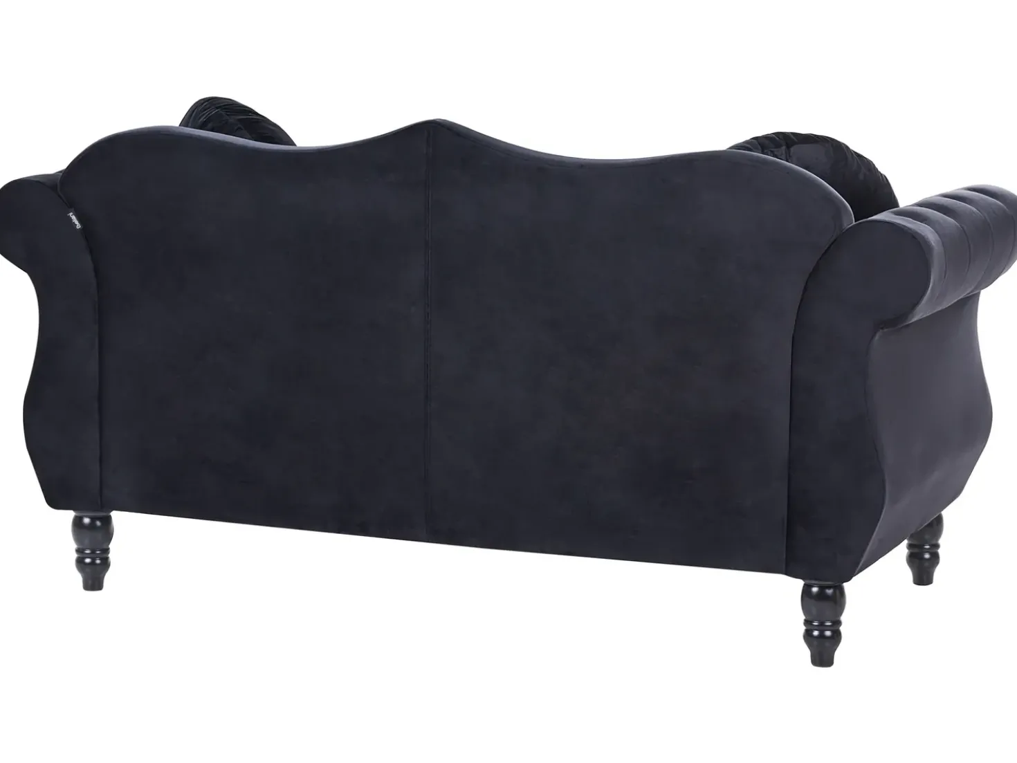 Set da salotto 5 posti SKIEN Velluto Nero