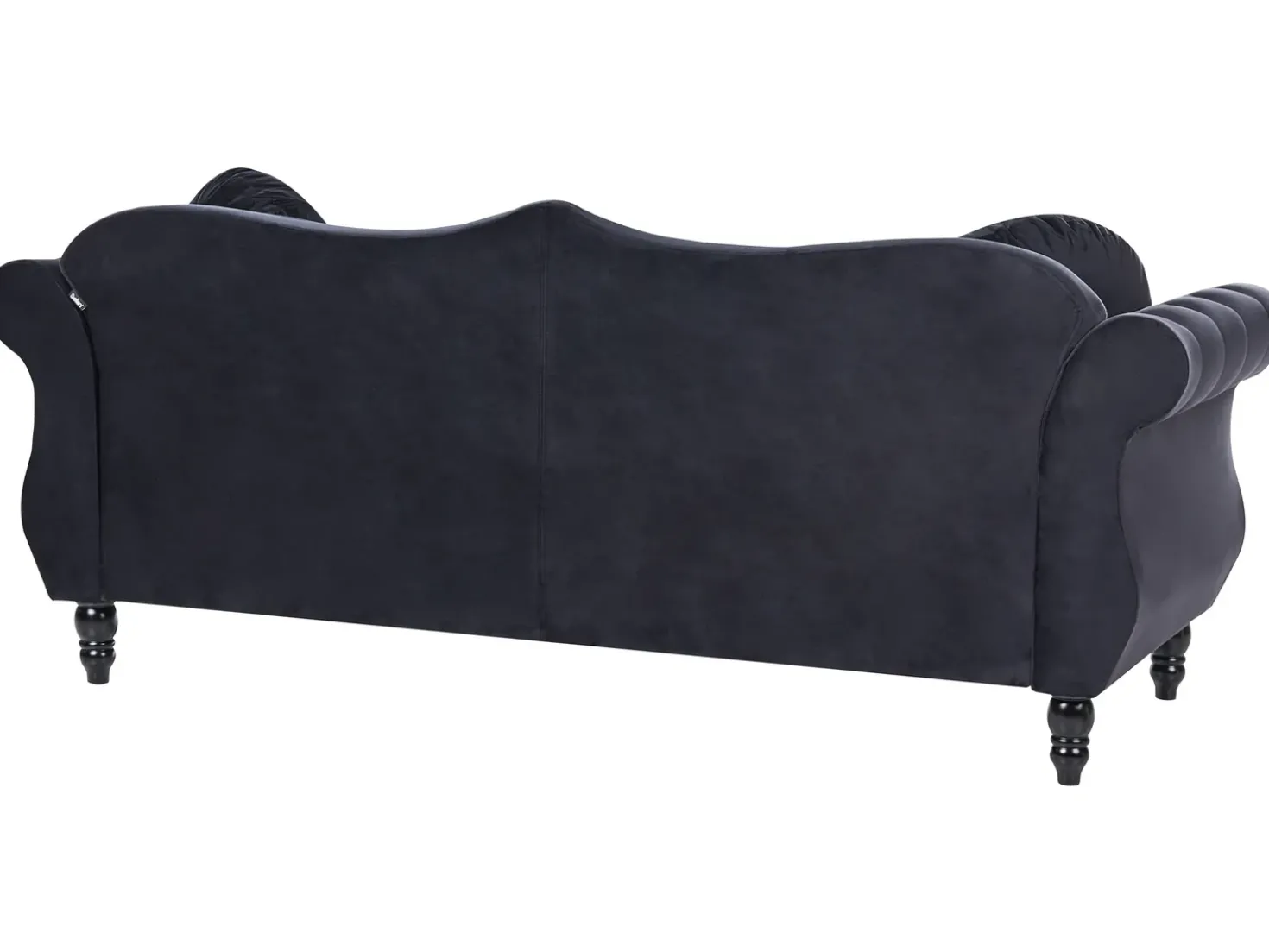 Set da salotto 5 posti SKIEN Velluto Nero