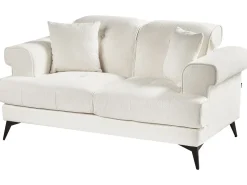 Set da salotto 5 posti SKIVE Bouclé Bianco