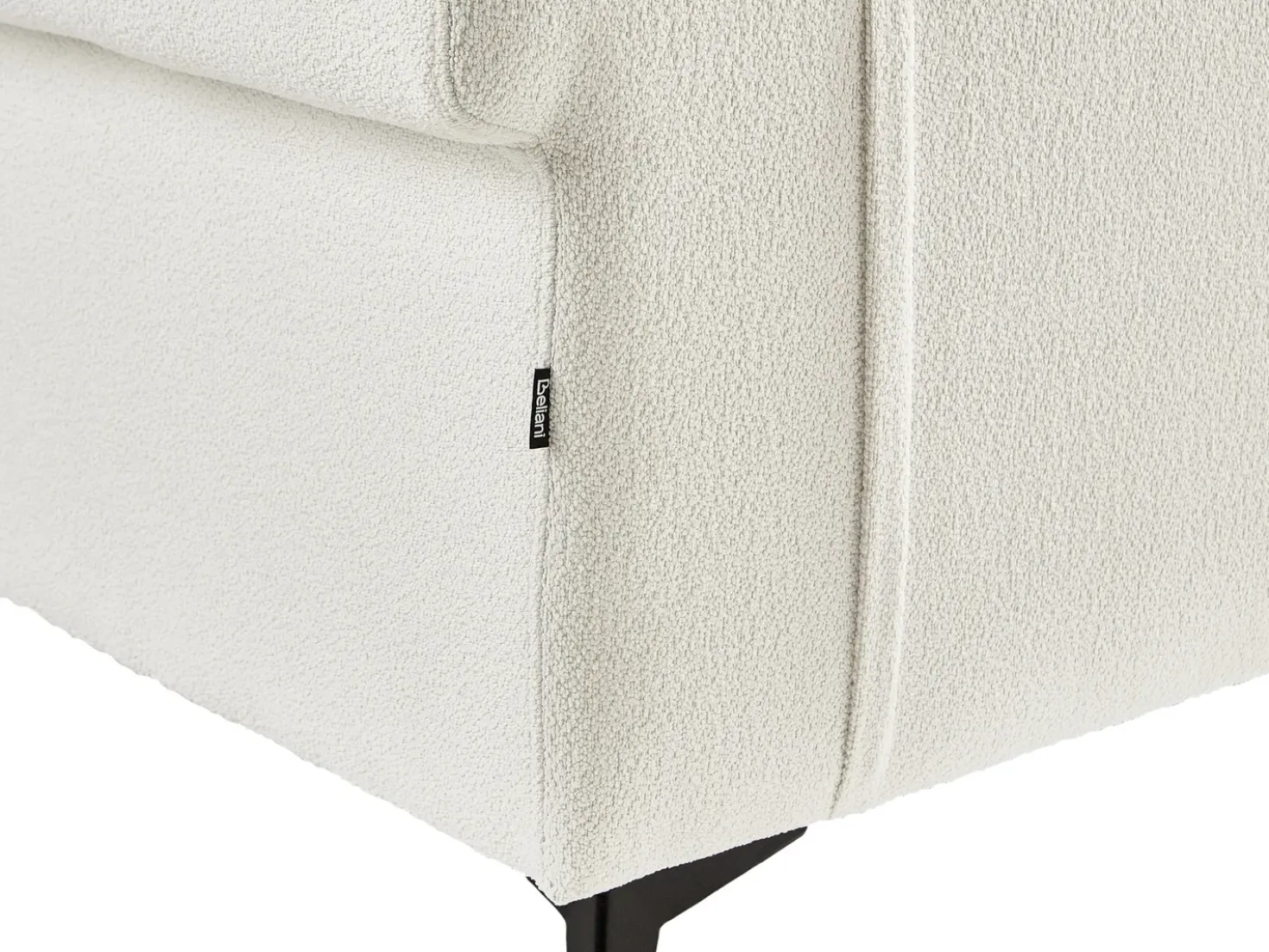 Set da salotto 5 posti SKIVE Bouclé Bianco