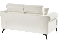 Set da salotto 5 posti SKIVE Bouclé Bianco